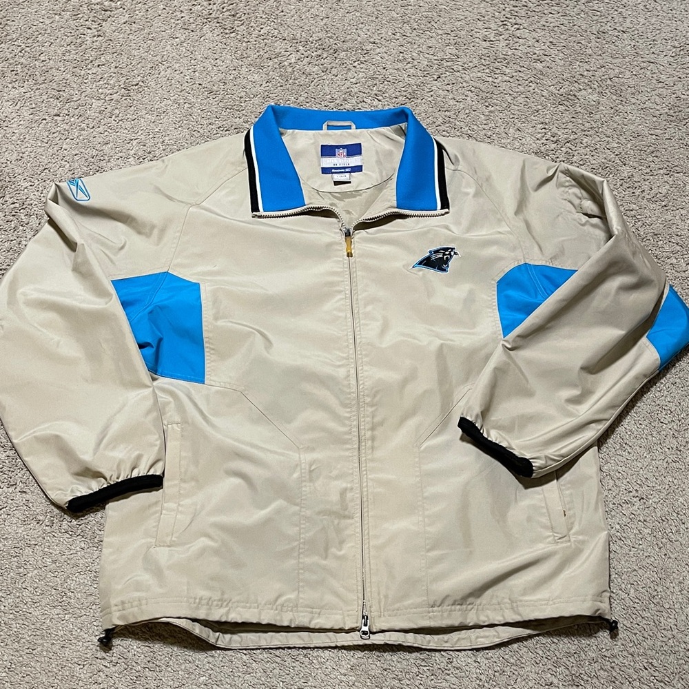 Vintage NFL Carolina Panthers Team Apparel ON FIELD Reebok Windbreaker